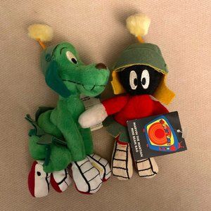 VTG 1999 MARVIN THE MARTIAN & K-9 Looney Tunes WB Studio Store Mini Bn Bag Plush